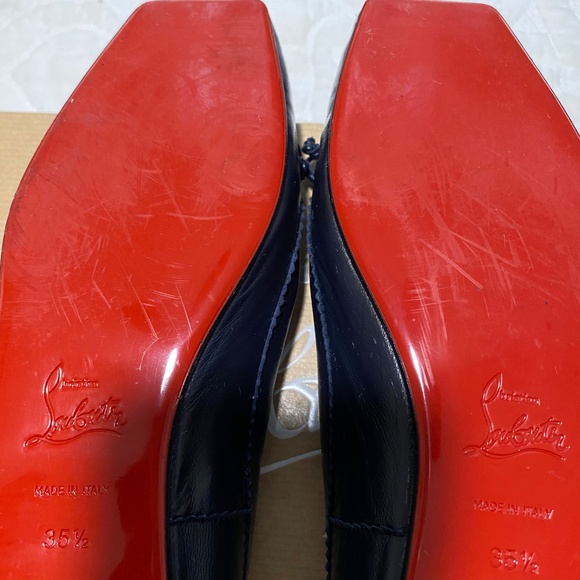 Christian Louboutin Mamadrague Navy Ballet Flats - Picture 8 of 11